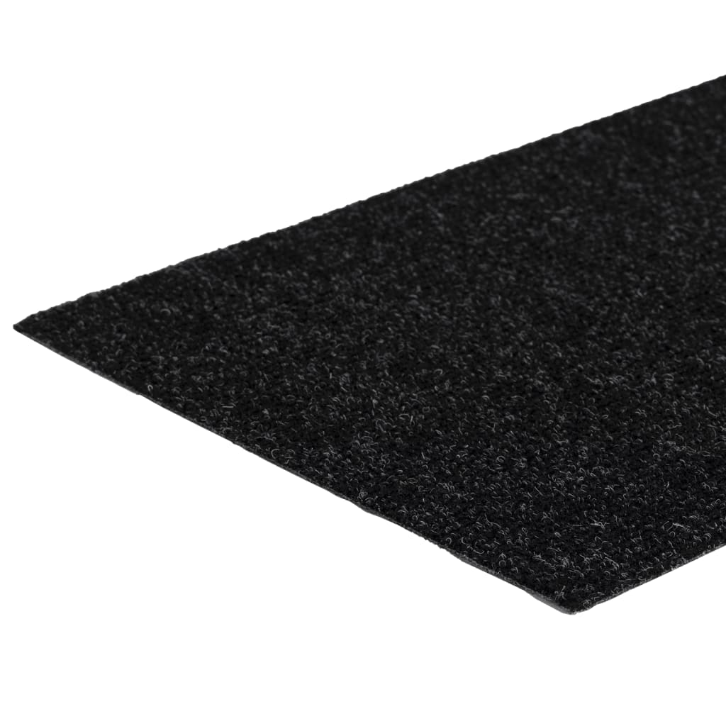 Stair Mats Self-adhesive 15 pcs 60x25 cm Black Rectangular