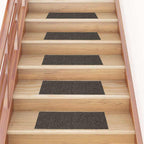 Stair Mats Self-adhesive 15 pcs 60x25 cm Anthracite Rectangular