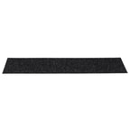 Stair Mats Self-adhesive 15 pcs 76x20 cm Black Rectangular