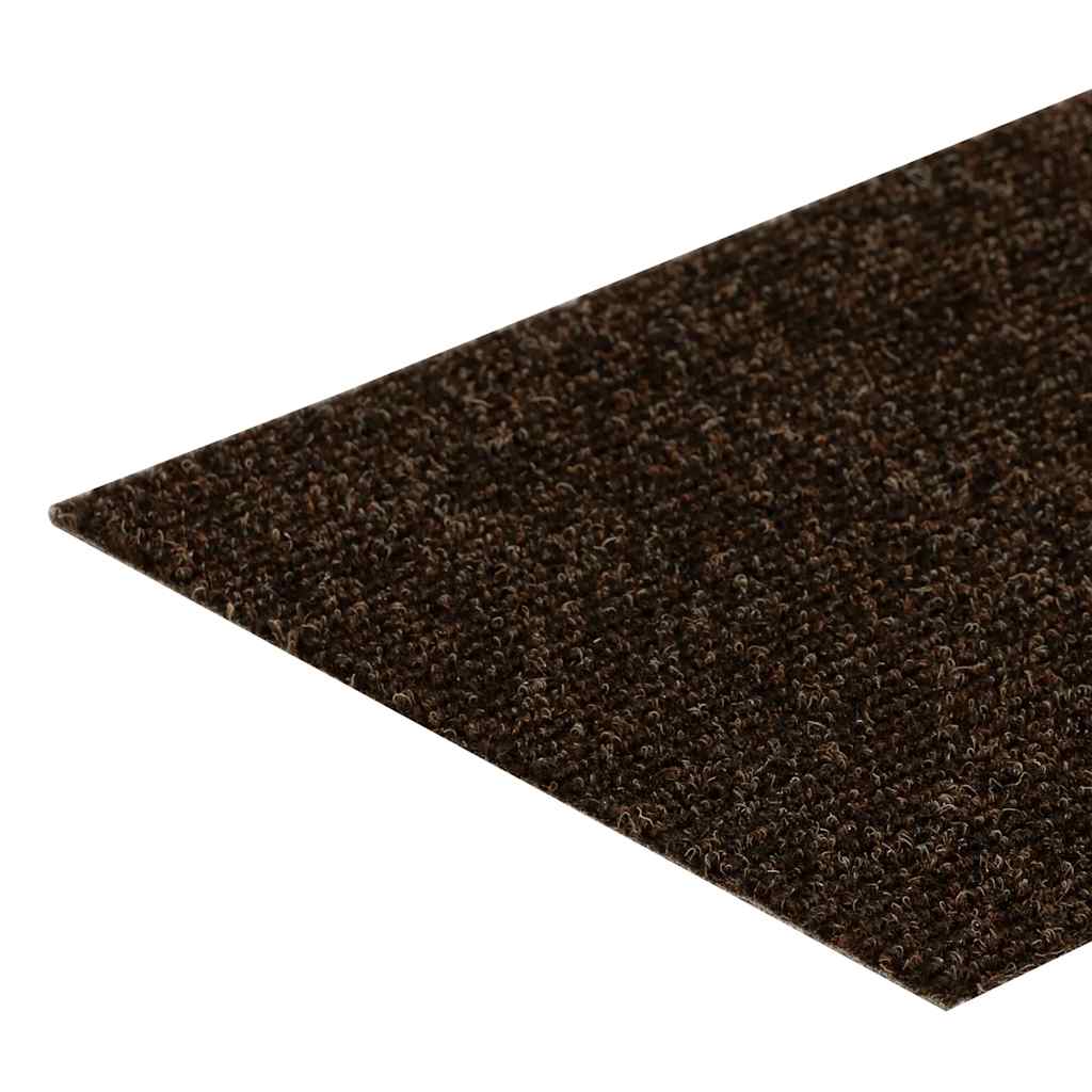Stair Mats Self-adhesive 15 pcs 76x20 cm Brown Rectangular