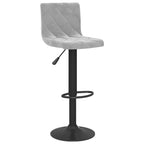 Bar Stools 2 pcs Light Grey Velvet