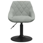 Swivel Dining Chairs 2 pcs Light Grey Velvet