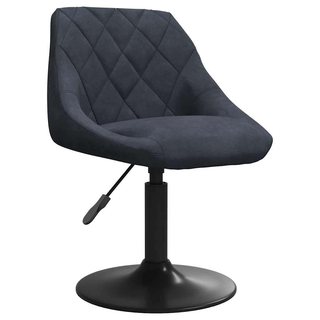 Swivel Dining Chairs 2 pcs Dark Grey Velvet