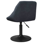 Swivel Dining Chairs 2 pcs Dark Grey Velvet