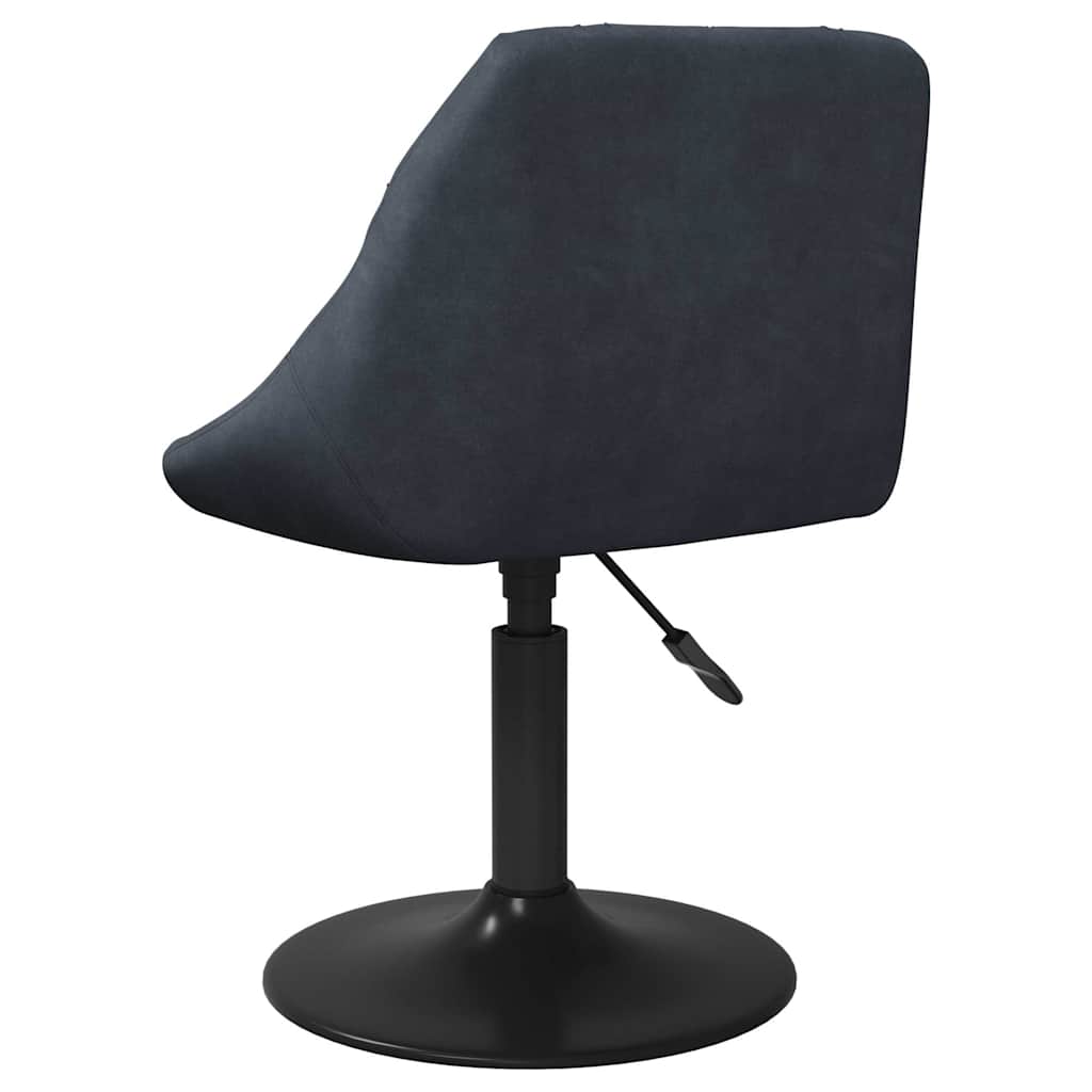 Swivel Dining Chairs 2 pcs Dark Grey Velvet
