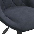Swivel Dining Chairs 2 pcs Dark Grey Velvet