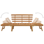Garden Bench 2-in-1 190 cm Solid Acacia Wood