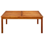 Garden Coffee Table 110x110x45 cm Solid Acacia Wood