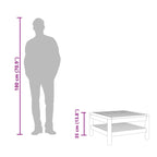 Coffee Table 65x65x35 cm Solid Acacia Wood