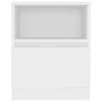 Bed Cabinets 2 pcs White 40x40x50 cm Engineered Wood