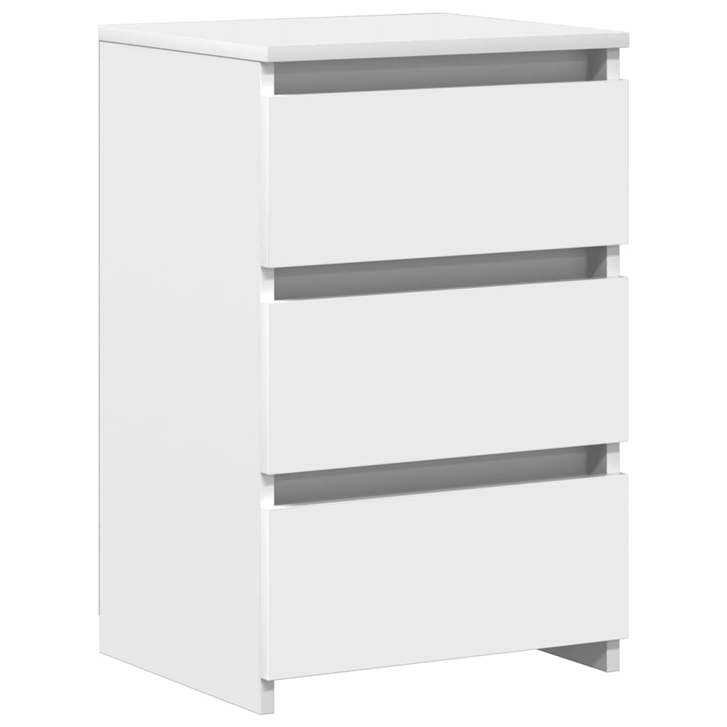 Bed Cabinets 2 pcs White 40x35x62.5 cm Engineered Wood