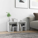 Bed Cabinets 2 pcs White 40x30x40 cm Engineered Wood