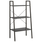 3-Tier Standing Shelf Black 56x35x108 cm