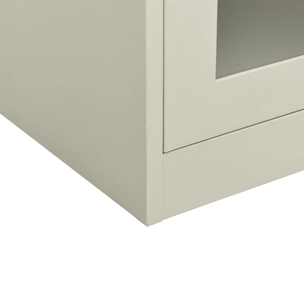 Office Cabinet Light Grey 90x40x90 cm Steel