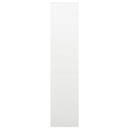 Office Cabinet White 90x40x180 cm Steel
