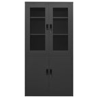 Office Cabinet Anthracite 90x40x180 cm Steel