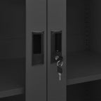 Office Cabinet Anthracite 90x40x180 cm Steel