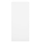 Office Cabinet with Sliding Door White 90x40x90 cm Steel