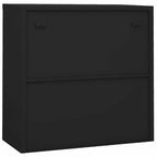 Office Cabinet with Sliding Door Anthracite 90x40x90 cm Steel
