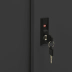 Office Cabinet with Sliding Door Anthracite 90x40x90 cm Steel