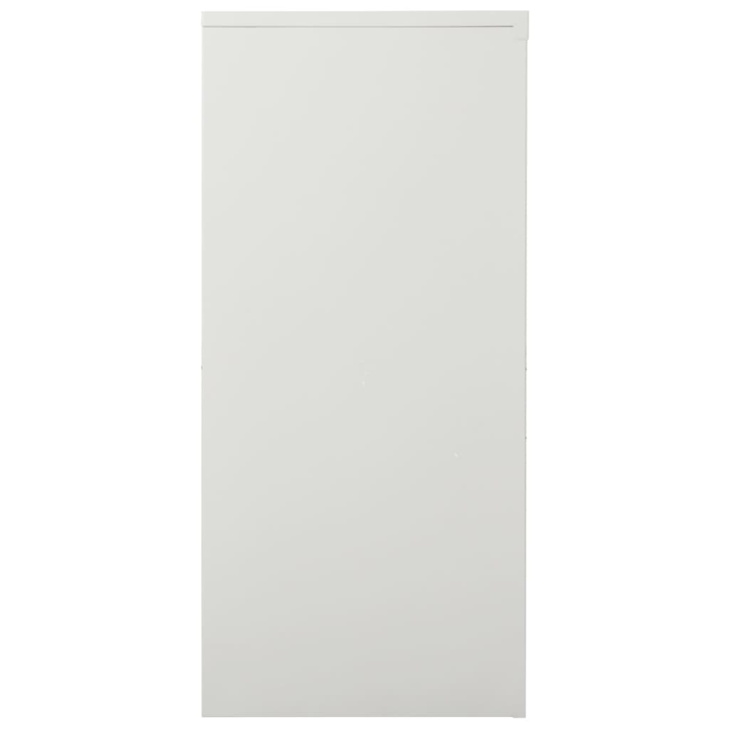 Sliding Door Cabinet Light Grey 90x40x90 cm Steel