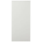 Sliding Door Cabinet Light Grey 90x40x90 cm Steel