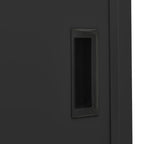 Office Cabinet with Sliding Door Anthracite 90x40x180 cm Steel