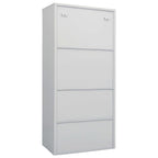 Wardrobe Light Grey 80x50x180 cm Steel