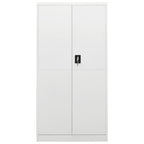 Locker Cabinet White 90x40x180 cm Steel