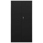 Locker Cabinet Black 90x40x180 cm Steel