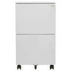 Mobile File Cabinet Light Grey 39x45x67 cm Steel