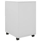 Mobile File Cabinet Light Grey 39x45x67 cm Steel