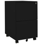 Mobile File Cabinet Black 39x45x67 cm Steel