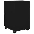 Mobile File Cabinet Black 39x45x67 cm Steel