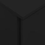 Mobile File Cabinet Black 39x45x67 cm Steel