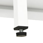 Sideboard White 70x35x70 cm Steel and Glass