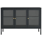 Sideboard Anthracite 105x35x70 cm Steel and Glass