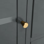 Sideboard Anthracite 75x35x70 cm Steel and Tempered Glass