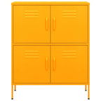 Storage Cabinet Mustard Yellow 80x35x101.5 cm Steel