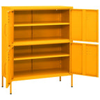Storage Cabinet Mustard Yellow 80x35x101.5 cm Steel