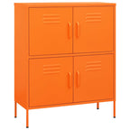 Storage Cabinet Orange 80x35x101.5 cm Steel