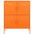 Storage Cabinet Orange 80x35x101.5 cm Steel