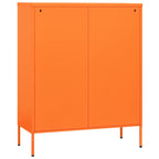 Storage Cabinet Orange 80x35x101.5 cm Steel