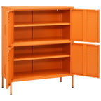 Storage Cabinet Orange 80x35x101.5 cm Steel