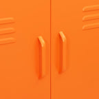 Storage Cabinet Orange 80x35x101.5 cm Steel