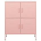 Storage Cabinet Pink 80x35x101.5 cm Steel