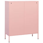 Storage Cabinet Pink 80x35x101.5 cm Steel