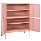 Storage Cabinet Pink 80x35x101.5 cm Steel