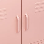 Storage Cabinet Pink 80x35x101.5 cm Steel