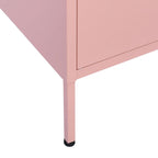 Storage Cabinet Pink 80x35x101.5 cm Steel